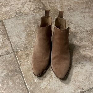 Lucky Brand Brown Suede Ankle Booties